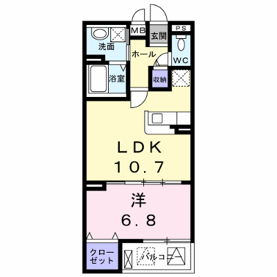 ベルソラーレ 407【管理NO：1-026096001-04060】 ★家具家電は申し込み後に搬入します★ ★2026年10月中旬入居可能★の物件画像
