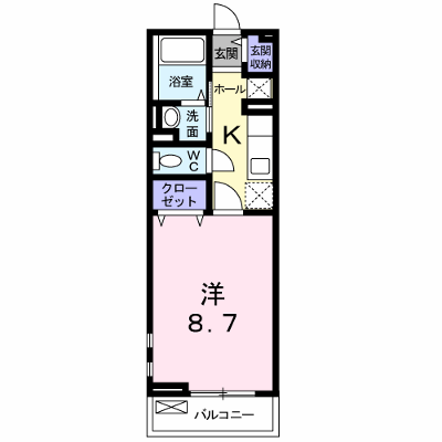 メゾンドシャンテール 206【管理NO：1-016113501-02050】 ★家具家電は申し込み後に搬入します★ ★2026年10月上旬入居可能★の物件画像