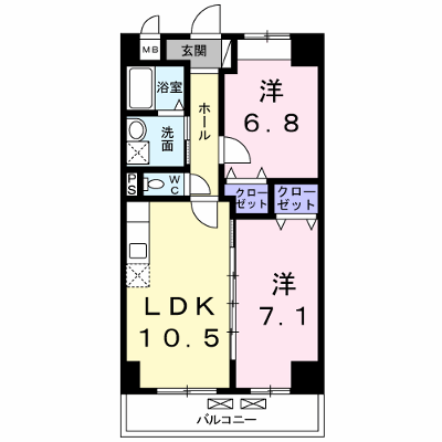 コスモ 501【管理NO：1-019015301-05010】 ★家具家電は申し込み後に搬入します★ ★2026年10月中旬入居可能★の物件画像