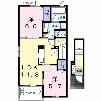 プロムナード滝谷 201【管理NO：1-024832901-02010】 ★家具家電は申し込み後に搬入します★ ★2026年10月下旬入居可能★の物件画像