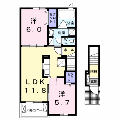 フォーシーズンズ 202【管理NO：1-023850801-02020】 ★家具家電は申し込み後に搬入します★ ★2026年10月中旬入居可能★の物件画像