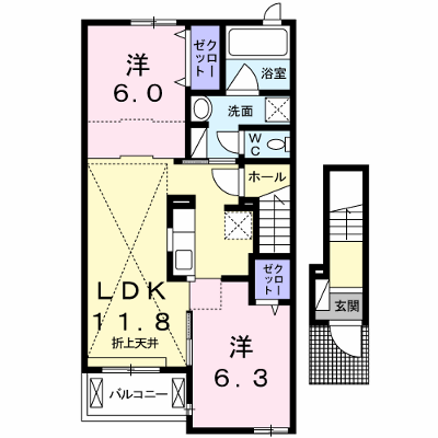 フリーデ西乃芝 202【管理NO：1-023435101-02020】 ★家具家電は申し込み後に搬入します★ ★2026年10月中旬入居可能★の物件画像