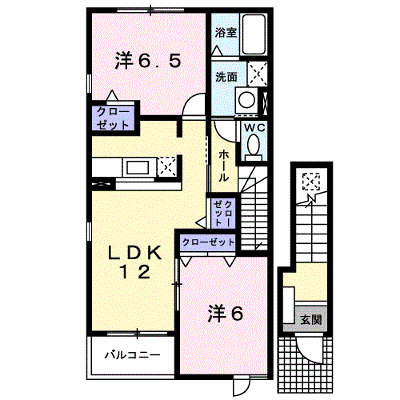 カーサ・フィオーレⅠ 201【管理NO：1-013418701-02010】 ★家具家電は申し込み後に搬入します★ ★2026年10月上旬入居可能★の物件画像