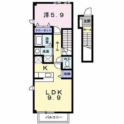 サンリット　アヴェニュー 205【管理NO：1-011854201-02050】 ★家具家電は申し込み後に搬入します★ ★2026年10月下旬入居可能★の物件画像