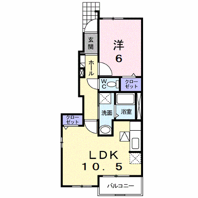 アルバ　グランデＡ 103【管理NO：1-014779001-01030】 ★家具家電は申し込み後に搬入します★ ★2026年10月中旬入居可能★の物件画像