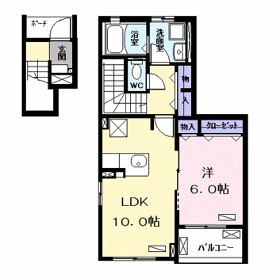 ベルフォーレ 204【管理NO：1-025070901-02040】 ★家具家電は申し込み後に搬入します★ ★2026年09月下旬入居可能★の物件画像