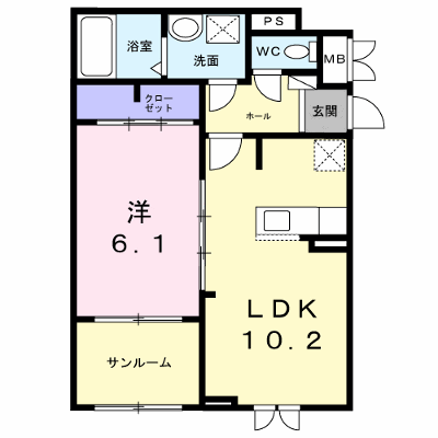 ウィンフィールド博多南 104【管理NO：1-026732201-01040】 ★家具家電は申し込み後に搬入します★ ★2026年11月中旬入居可能★の物件画像
