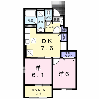 アビィ・ロ－ド　Ｂ 104【管理NO：1-024523102-01040】 ★家具家電は申し込み後に搬入します★ ★2026年10月中旬入居可能★の物件画像