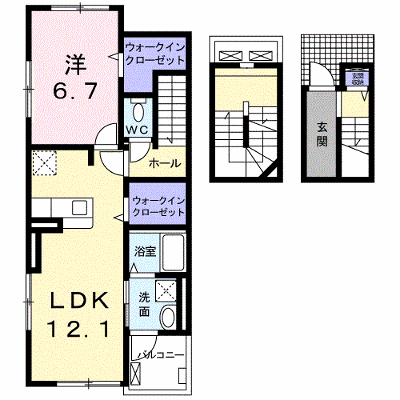 コルソ　エスポワール 305【管理NO：1-025370501-03050】 ★家具家電は申し込み後に搬入します★の物件画像