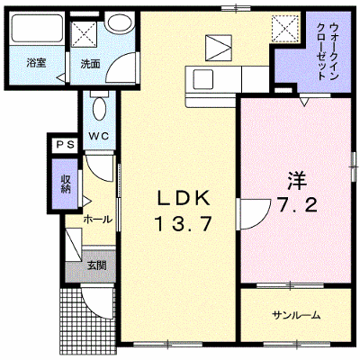 グランド　ソレーユ 105【管理NO：1-023080801-01050】 ★家具家電は申し込み後に搬入します★ ★2026年10月下旬入居可能★の物件画像