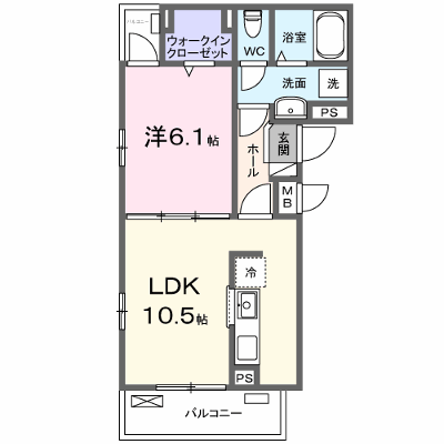 フォンテーヌⅢ 201【管理NO：1-028585501-02010】 ★家具家電は申し込み後に搬入します★の物件画像