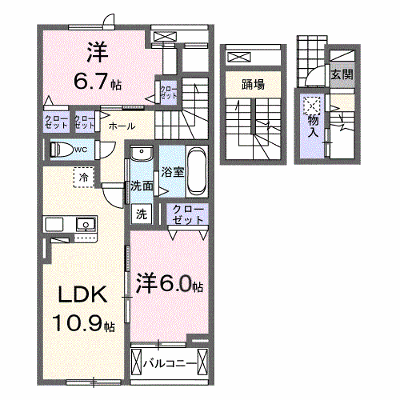 フォンテーヌⅤ 302【管理NO：1-028336601-03020】 ★家具家電は申し込み後に搬入します★ ★2026年10月上旬入居可能★の物件画像