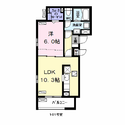 アニメート泉 101【管理NO：1-024454601-01010】 ★家具家電は申し込み後に搬入します★ ★2026年10月中旬入居可能★の物件画像