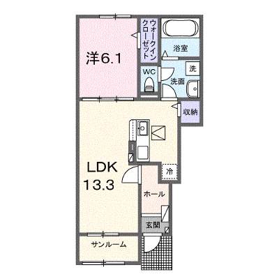 レジダンス・マリンＢ 102【管理NO：1-028265102-01020】 ★家具家電は申し込み後に搬入します★ ★2026年10月中旬入居可能★の物件画像