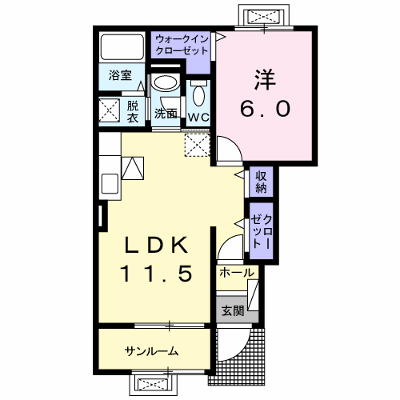 ウェストホール 102【管理NO：1-021482801-01020】 ★家具家電は申し込み後に搬入します★ ★2026年10月中旬入居可能★の物件画像