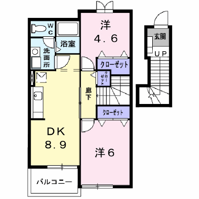 エトワール 203【管理NO：1-010441101-02030】 ★家具家電は申し込み後に搬入します★ ★2026年09月下旬入居可能★の物件画像