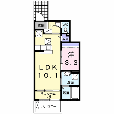 アクアーリオ 102【管理NO：1-019822201-01020】 ★家具家電は申し込み後に搬入します★ ★2026年10月中旬入居可能★の物件画像