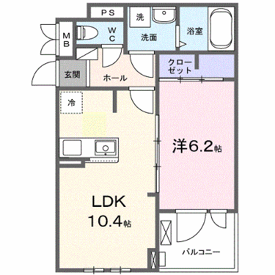 マグノーリエ 304【管理NO：1-027794901-03040】 ★家具家電は申し込み後に搬入します★の物件画像