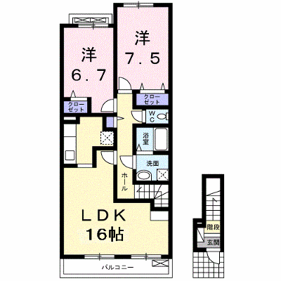 グランソレイユ 203【管理NO：1-016685501-02030】 ★家具家電は申し込み後に搬入します★ ★2026年11月上旬入居可能★の物件画像