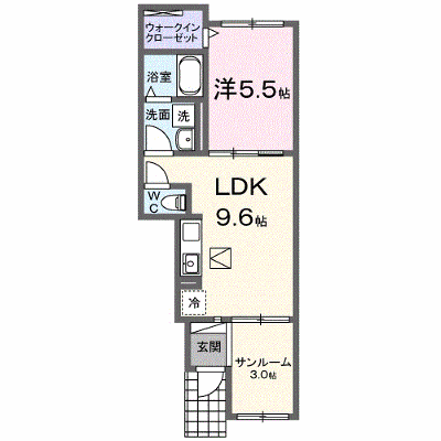 シエル 102【管理NO：1-028373501-01020】 ★家具家電は申し込み後に搬入します★の物件画像