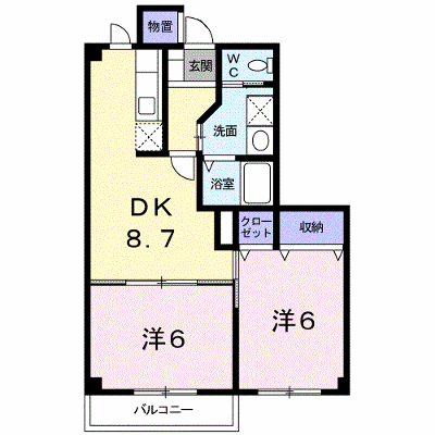 ジュエル・エス 102【管理NO：1-011050701-01020】 ★家具家電は申し込み後に搬入します★ ★2026年10月下旬入居可能★の物件画像