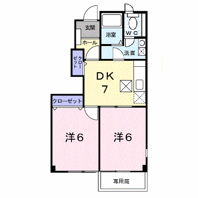 花みずき 101【管理NO：1-011406501-01010】 ★家具家電は申し込み後に搬入します★ ★2026年10月中旬入居可能★の物件画像