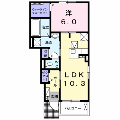 ヴァンヴェール 105【管理NO：1-025695901-01050】 ★家具家電は申し込み後に搬入します★ ★2026年10月中旬入居可能★の物件画像