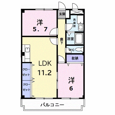 ゴコウマンション 105【管理NO：1-003562001-01040】 ★家具家電は申し込み後に搬入します★ ★2026年10月下旬入居可能★の物件画像