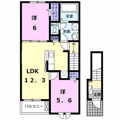 ろはす 202【管理NO：1-027019401-02020】 ★家具家電は申し込み後に搬入します★ ★2026年10月中旬入居可能★の物件画像