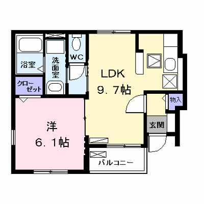 プリムローズやなせ 101【管理NO：1-016302001-01010】 ★家具家電は申し込み後に搬入します★ ★2026年10月下旬入居可能★の物件画像