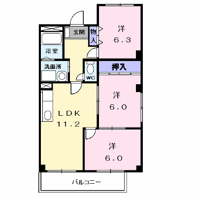 ファミールＳⅡ 401【管理NO：1-004110001-04010】 ★家具家電は申し込み後に搬入します★ ★2026年09月下旬入居可能★の物件画像