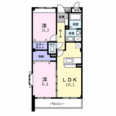 フォレスタ　ヴェルデ 307【管理NO：1-014495901-03060】 ★家具家電は申し込み後に搬入します★ ★2026年10月中旬入居可能★の物件画像