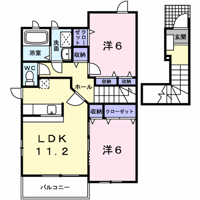 グランヒルＡ 205【管理NO：1-014989301-02040】 ★家具家電は申し込み後に搬入します★の物件画像