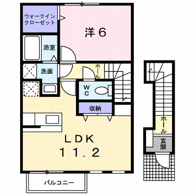 グリーンフォレスト 201【管理NO：1-013678601-02010】 ★家具家電は申し込み後に搬入します★ ★2026年10月中旬入居可能★の物件画像