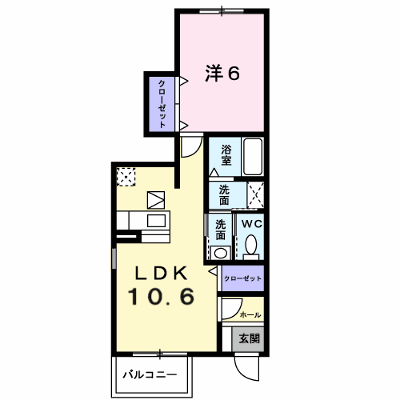 Ｂ．Ｂ　Ｄｒｅａｍ 101【管理NO：1-013607501-01010】 ★家具家電は申し込み後に搬入します★ ★2026年10月下旬入居可能★の物件画像