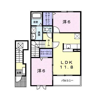 ルミエール　日野　Ⅰ 205【管理NO：1-014621001-02050】 ★家具家電は申し込み後に搬入します★ ★2026年10月下旬入居可能★の物件画像