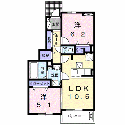 エル　モンテ 103【管理NO：1-027396101-01030】 ★家具家電は申し込み後に搬入します★の物件画像