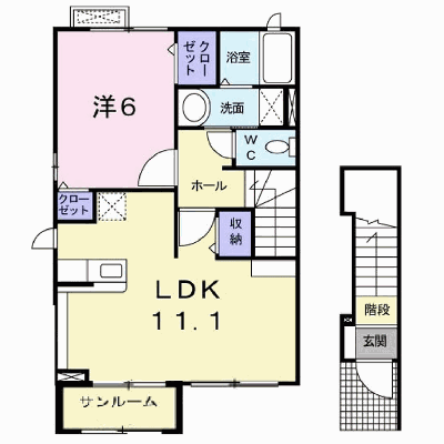 グランデ　フォルトゥーナ 201【管理NO：1-019511601-02010】 ★家具家電は申し込み後に搬入します★ ★2026年10月中旬入居可能★の物件画像