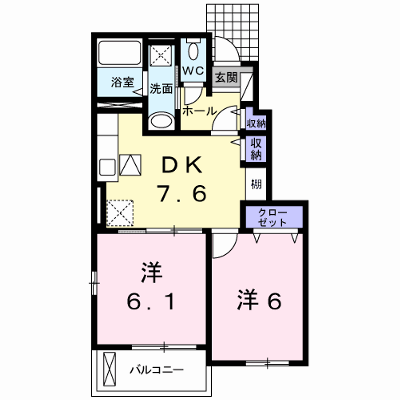 アンジュⅡ 102【管理NO：1-023264401-01020】 ★家具家電は申し込み後に搬入します★ ★2026年10月下旬入居可能★の物件画像