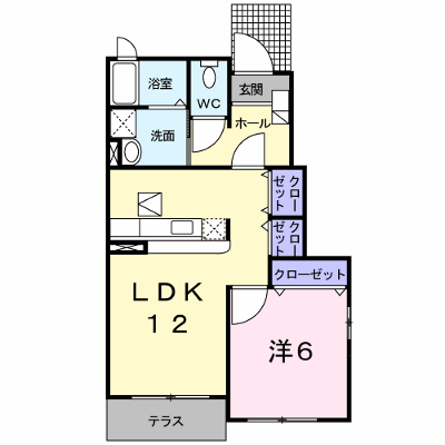 メゾンブリアンⅡ 101【管理NO：1-014101701-01010】 ★家具家電は申し込み後に搬入します★ ★2026年10月中旬入居可能★の物件画像