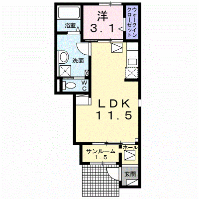 ラフィネ 102【管理NO：1-025829801-01020】 ★家具家電は申し込み後に搬入します★の物件画像