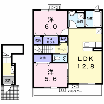 リバーサイドアベニュー 202【管理NO：1-025174001-02020】 ★家具家電は申し込み後に搬入します★ ★2026年09月中旬入居可能★の物件画像