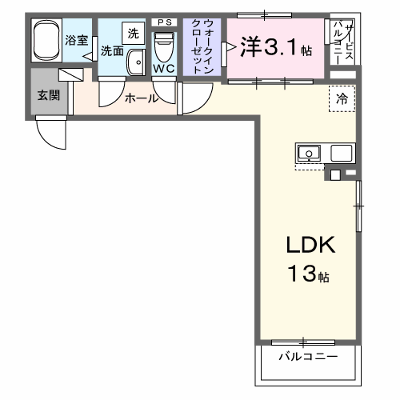 メモワール庭窪 303【管理NO：1-028585301-03030】 ★家具家電は申し込み後に搬入します★ ★2027年03月下旬入居可能★の物件画像