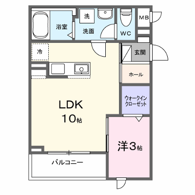 メモワール庭窪 201【管理NO：1-028585301-02010】 ★家具家電は申し込み後に搬入します★ ★2027年03月下旬入居可能★の物件画像