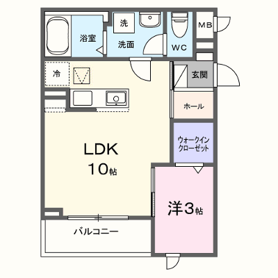 メモワール庭窪 101【管理NO：1-028585301-01010】 ★家具家電は申し込み後に搬入します★ ★2027年03月下旬入居可能★の物件画像