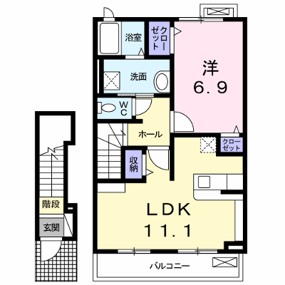 ブリーゼ・Ｍ 202【管理NO：1-019707301-02020】 ★家具家電は申し込み後に搬入します★ ★2026年10月中旬入居可能★の物件画像