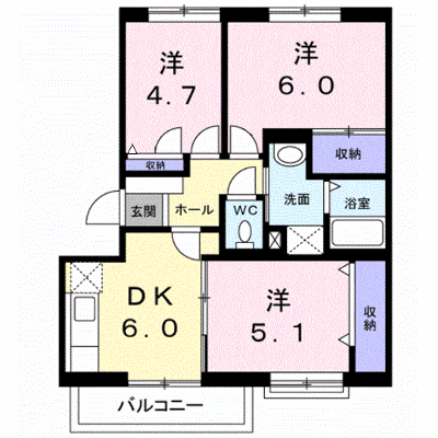小阪西町Ⅲ番館 301【管理NO：1-004750701-03010】 ★家具家電は申し込み後に搬入します★ ★2026年10月中旬入居可能★の物件画像