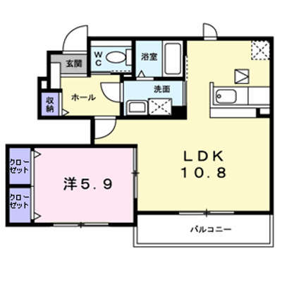 ソレイユⅠ 101【管理NO：1-013950101-01010】 ★家具家電は申し込み後に搬入します★ ★2026年10月下旬入居可能★の物件画像