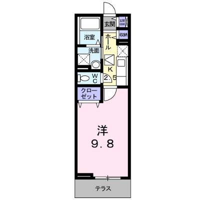 キャッスルドン・アニュ－ 106【管理NO：1-016788501-01050】 ★家具家電は申し込み後に搬入します★ ★2026年10月中旬入居可能★の物件画像