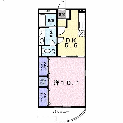 レジデンス辻が花Ⅱ 201【管理NO：1-011844801-02010】 ★家具家電は申し込み後に搬入します★ ★2026年10月中旬入居可能★の物件画像